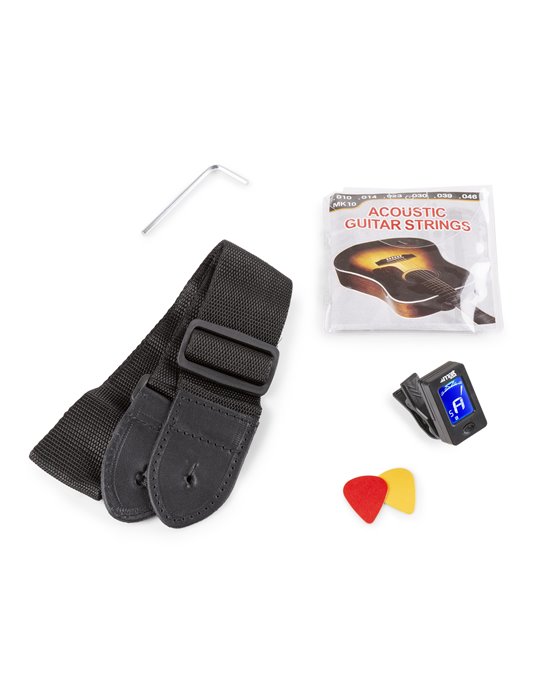 SoloJam Conjunto Guitarra Acústica Azul