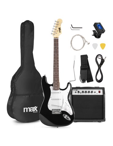 GigKit Conjunto Guitarra Eléctrica Negro