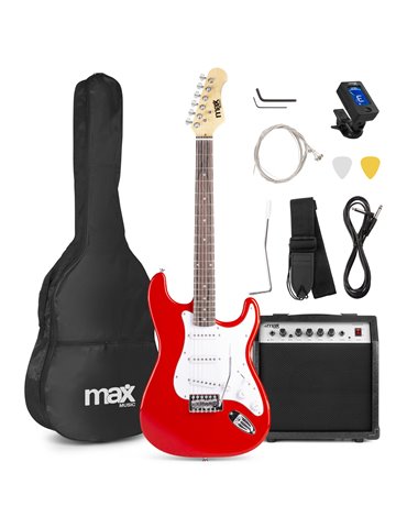 GigKit Conjunto Guitarra Eléctrica Rojo