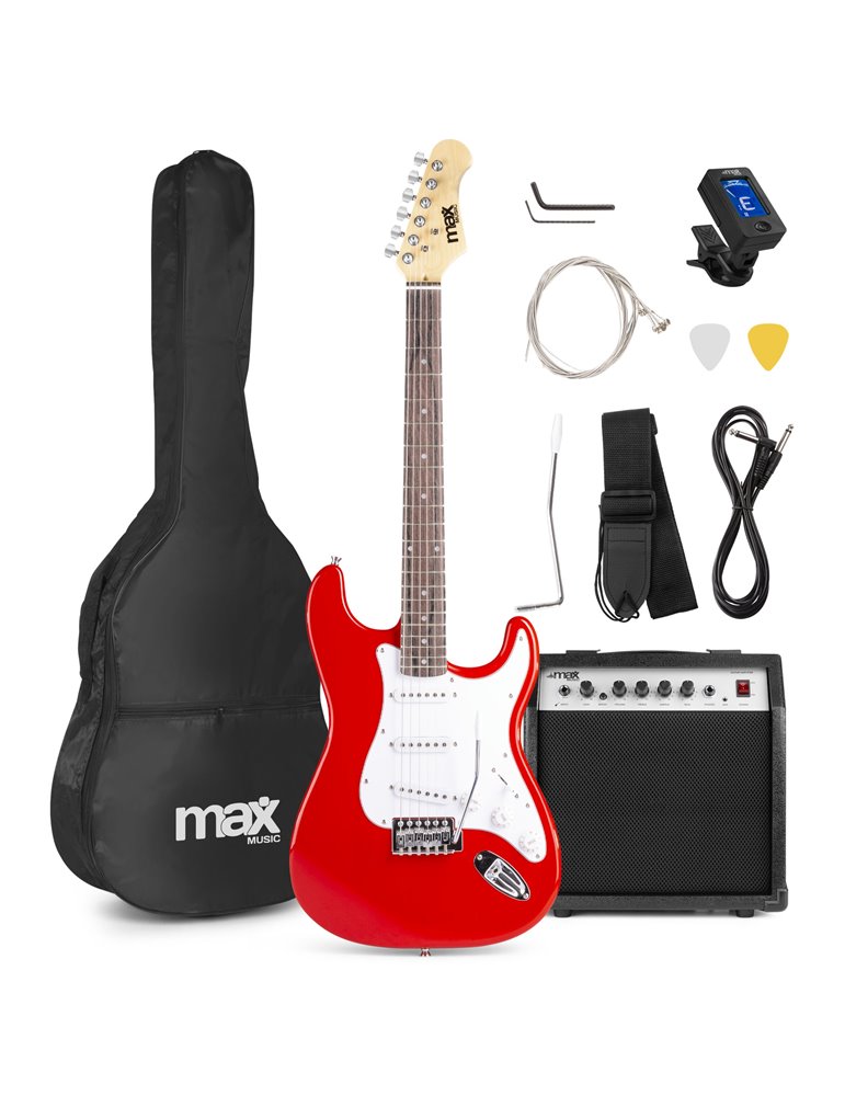 GigKit Conjunto Guitarra Eléctrica Rojo