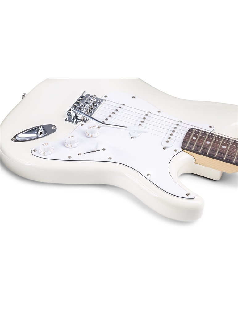 GigKit Conjunto Guitarra Eléctrica Blanco