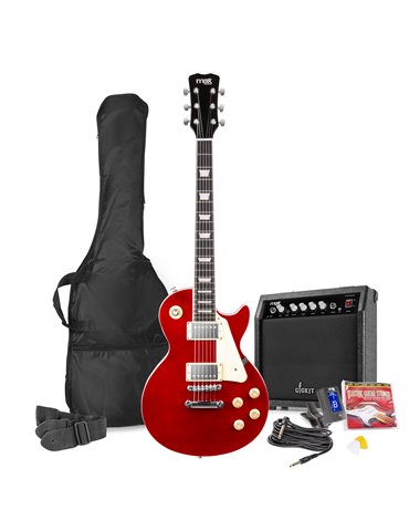 GigKit Guitarra Eléctrica SC Rojo Oscuro