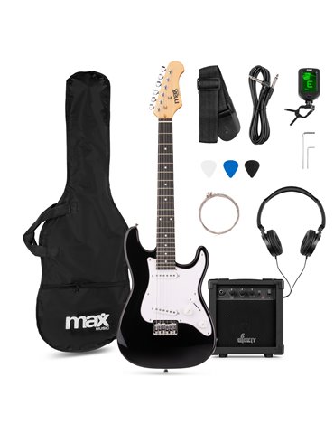 GigKit Junior Conjunto Guitarra Eléctrica Negro 3/4