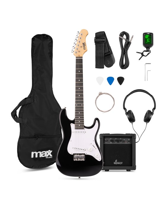 GigKit Junior Conjunto Guitarra Eléctrica Negro 3/4