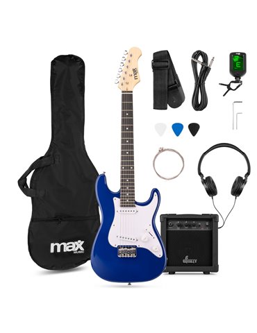 GigKit Junior Conjunto Guitarra Eléctrica Azul 3/4