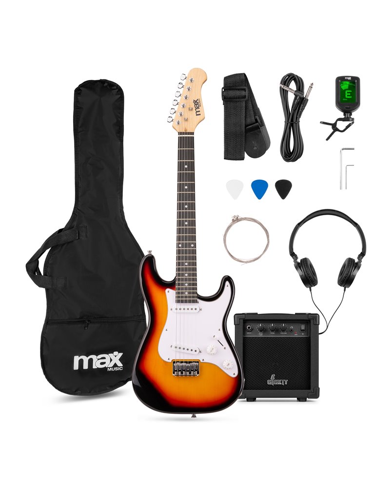 GigKit Junior Conjunto Guitarra Eléctrica Sunburst 3/4