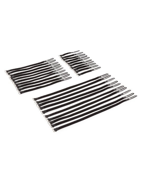 CXT-SET Conjunto de bridas para cable 30pcs Negro