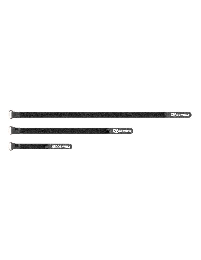 CXT-SET Conjunto de bridas para cable 30pcs Negro