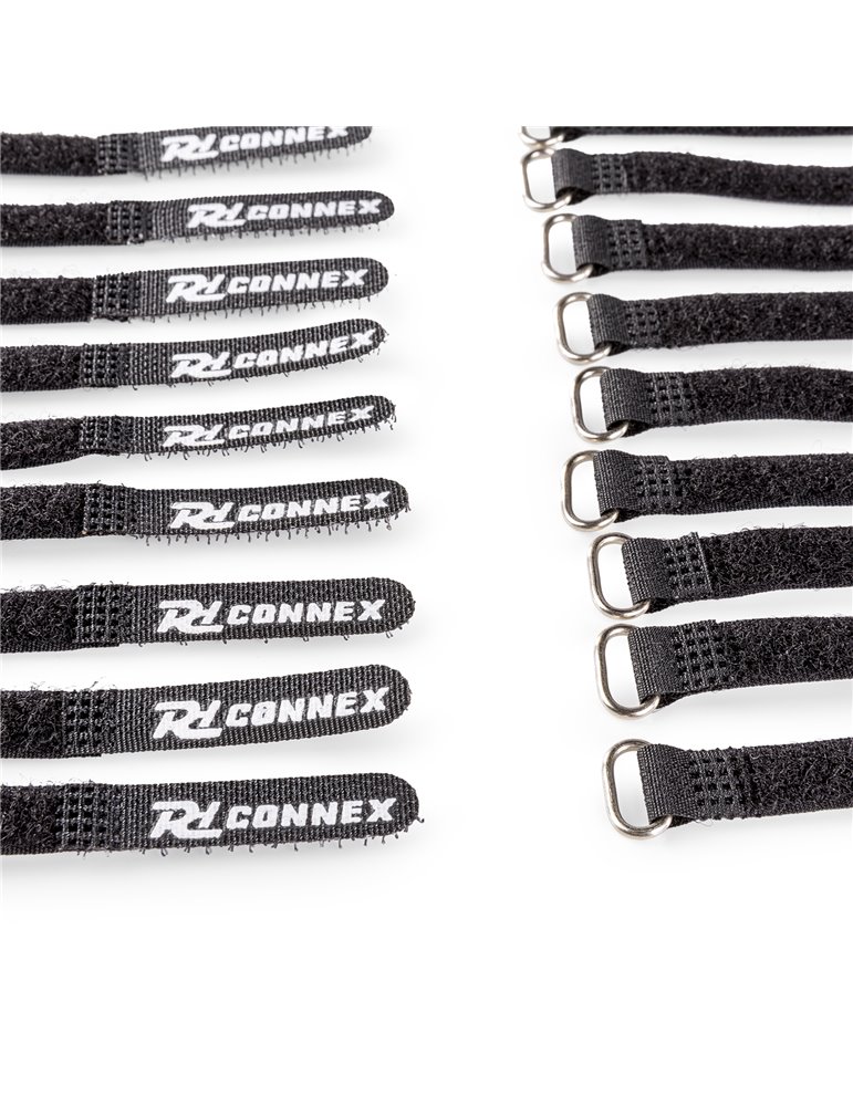 CXT-SET Conjunto de bridas para cable 30pcs Negro