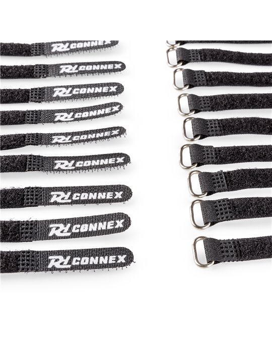 CXT-SET Conjunto de bridas para cable 30pcs Negro