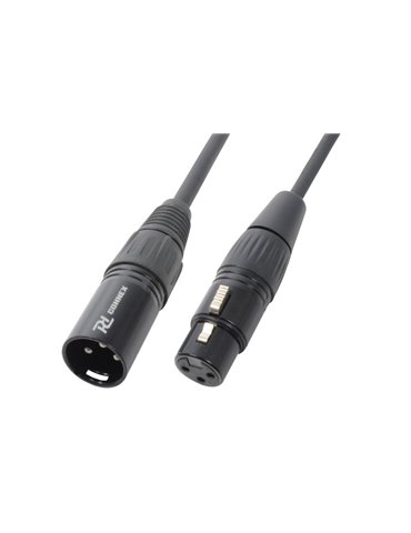 CX35-1 Macho XLR- Hembra XLR, negro, 1.5m