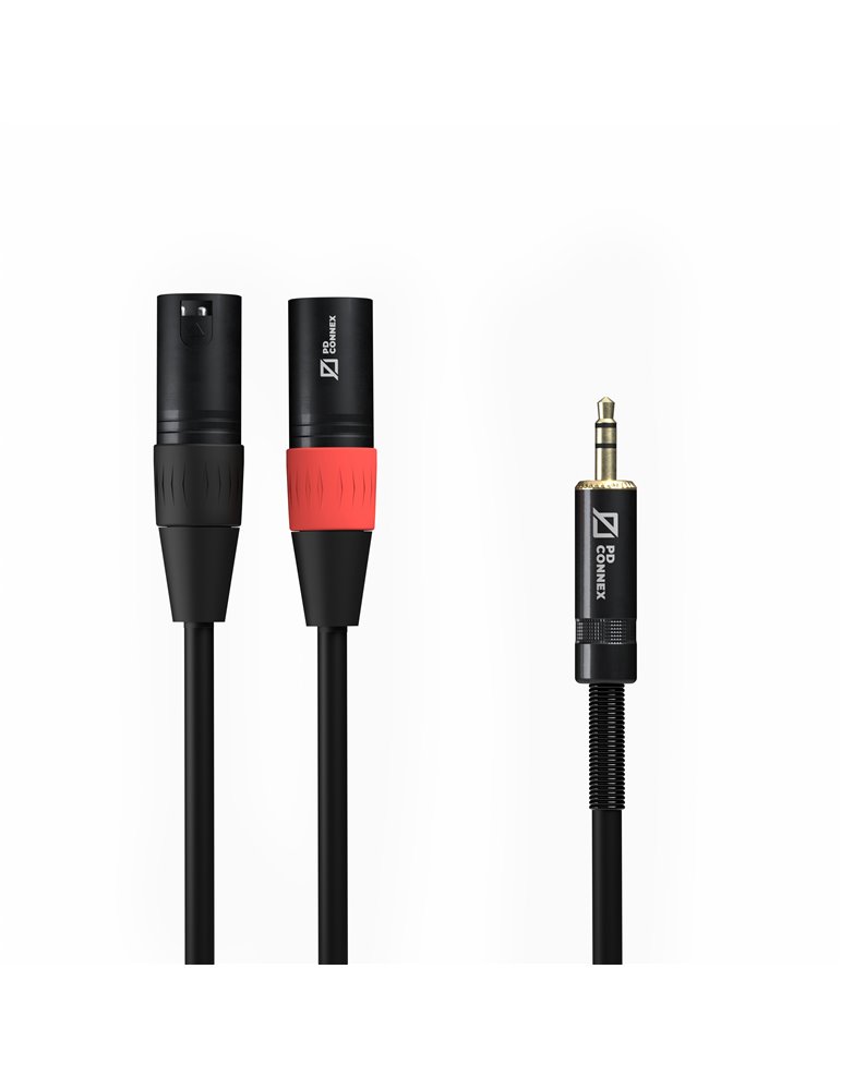 CX70-1 Cable 2x XLR Macho - 3.5mm Estereo 1.5m