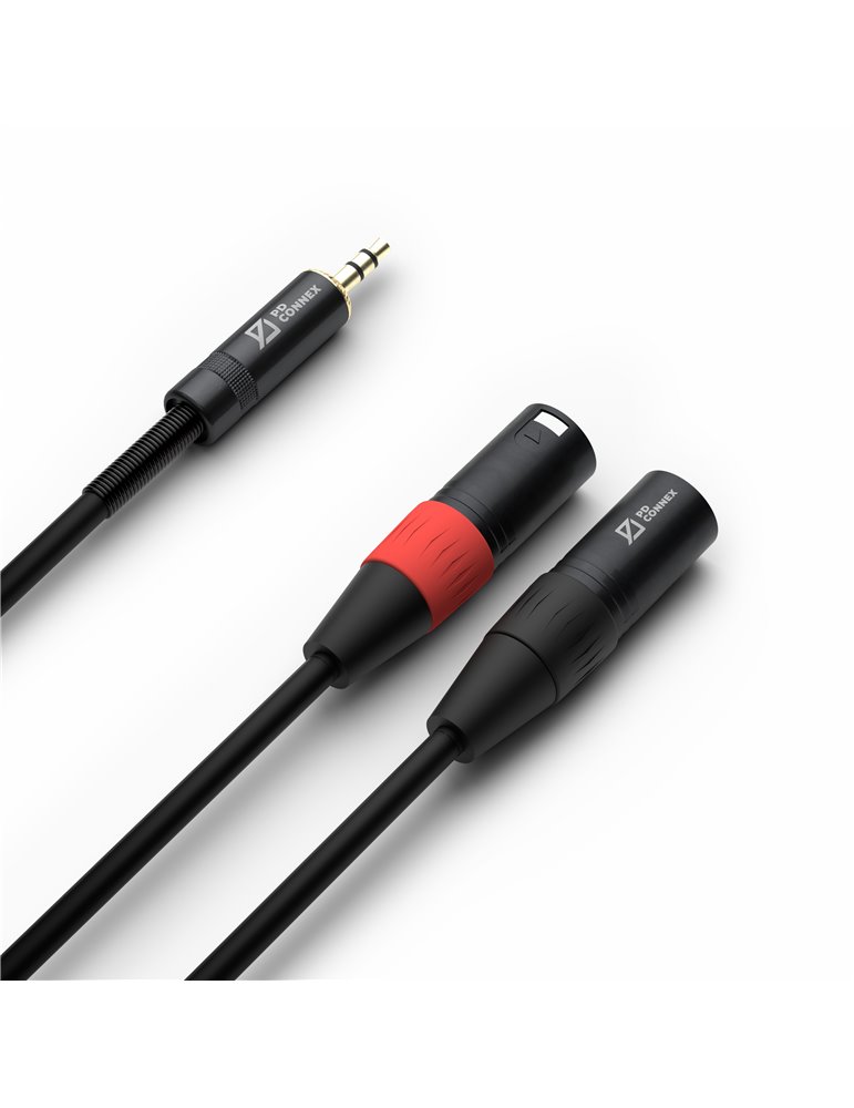 CX70-6 Cable 2x XLR Macho - 3.5mm Estereo 6.0m