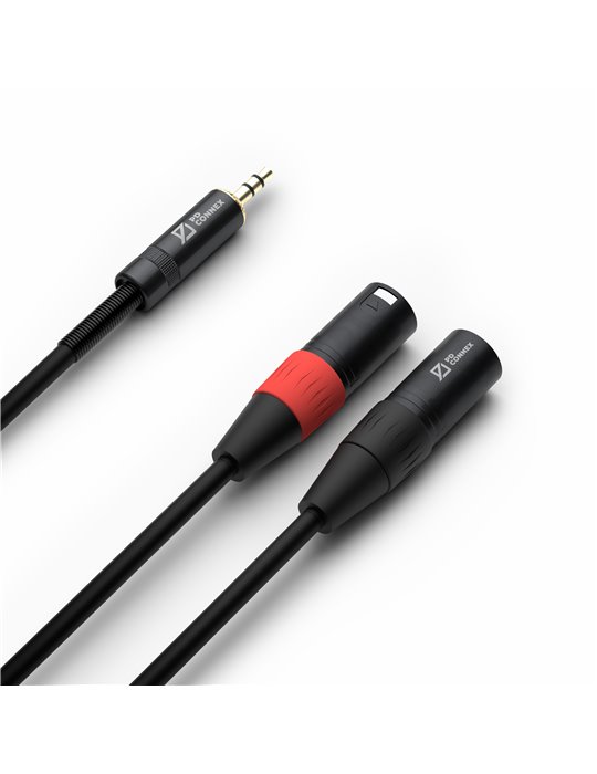 CX70-6 Cable 2x XLR Macho - 3.5mm Estereo 6.0m