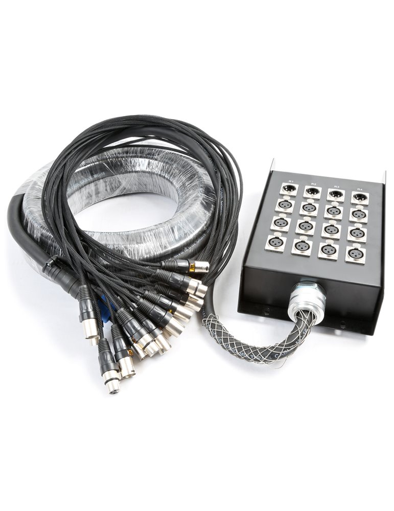 CX162 Manguera escenario 12-in 4-out XLR 30 metros