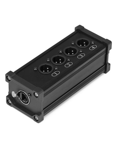 CX185 RJ45 a 4x XLR3M Splitter