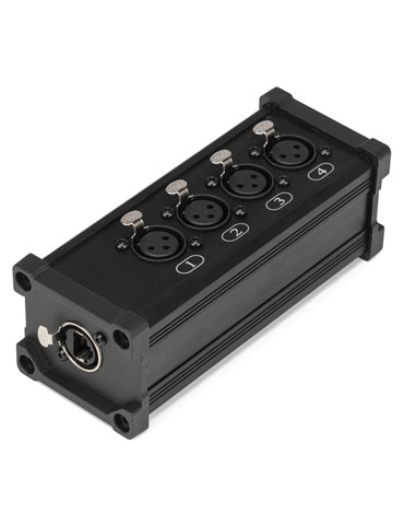 CX187 RJ45 to 4x XLR3F Splitter Box	