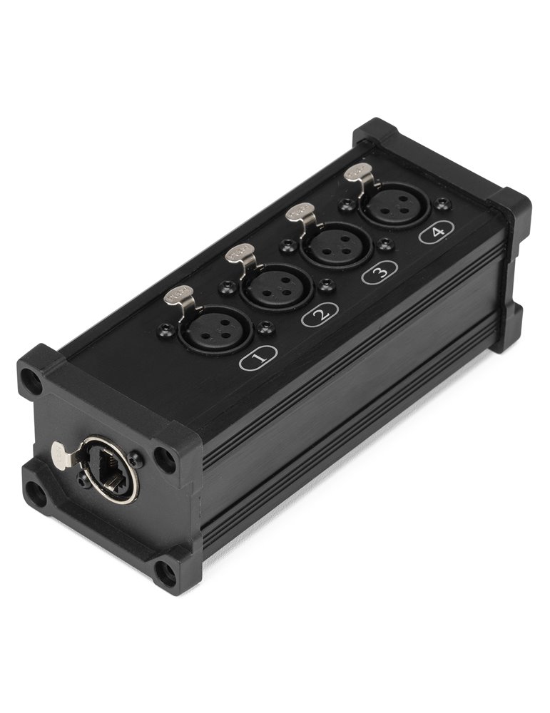 CX187 RJ45 to 4x XLR3F Splitter Box	