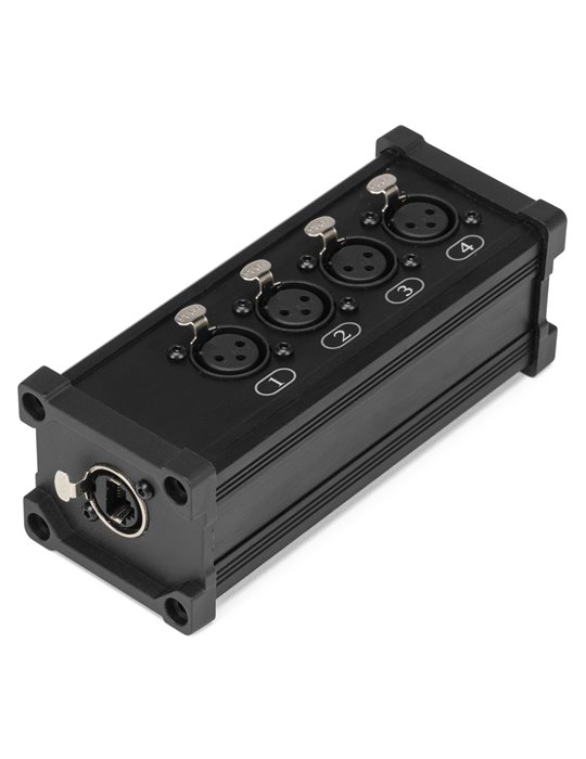 CX187 RJ45 to 4x XLR3F Splitter Box	