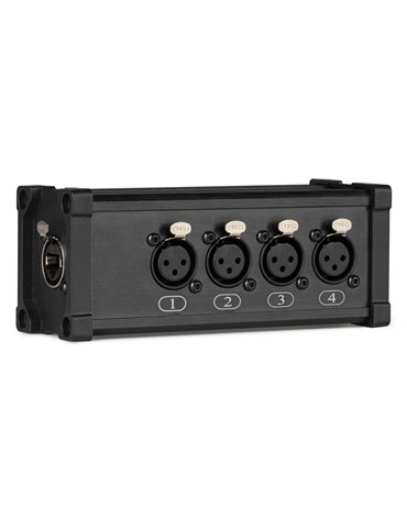 CX187 RJ45 to 4x XLR3F Splitter Box	 2