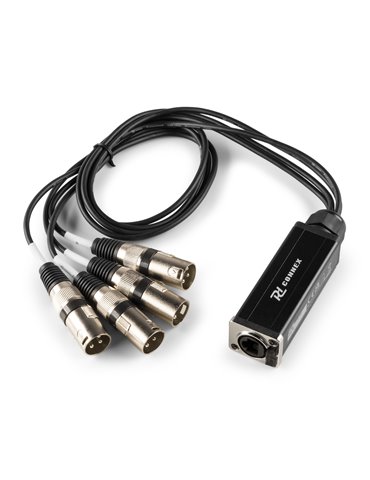 CX190 RJ45 to 4x XLR3M Cable Splitter 0.7m