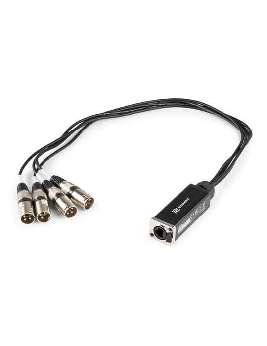CX190 RJ45 to 4x XLR3M Cable Splitter 0.7m