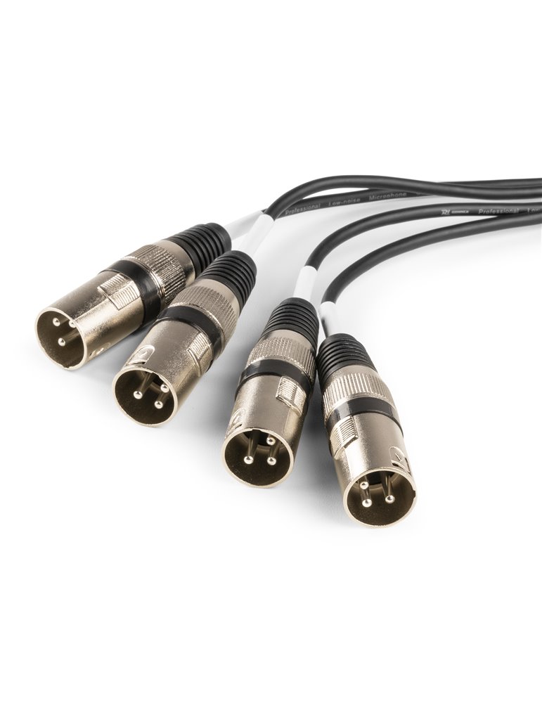 CX190 RJ45 to 4x XLR3M Cable Splitter 0.7m