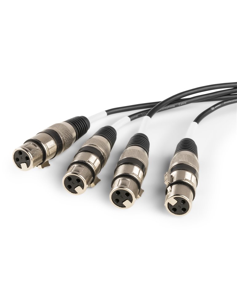 CX192 RJ45 to 4xXLR3F Cable Splitter 0.7m