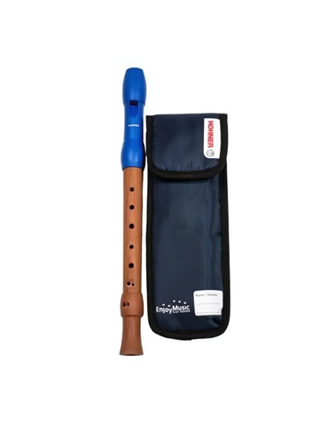 Flauta Hohner Mixta Boquilla Azul Digitación Barroca 3P 9584-2