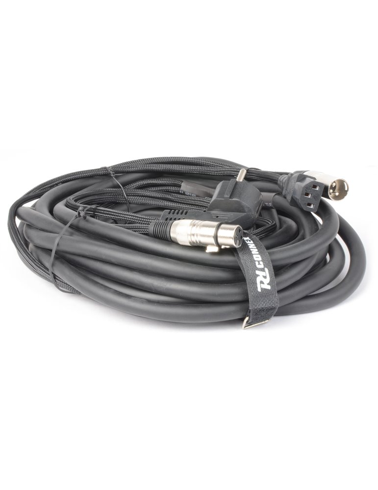 CX02-10 Audio Combi Cable Schuko - XLR F / IEC F - XLR M 10m