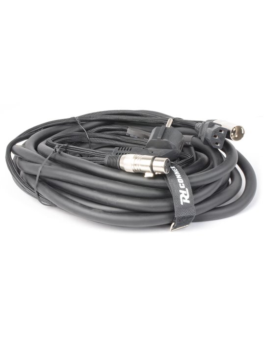 CX02-10 Audio Combi Cable Schuko - XLR F / IEC F - XLR M 10m