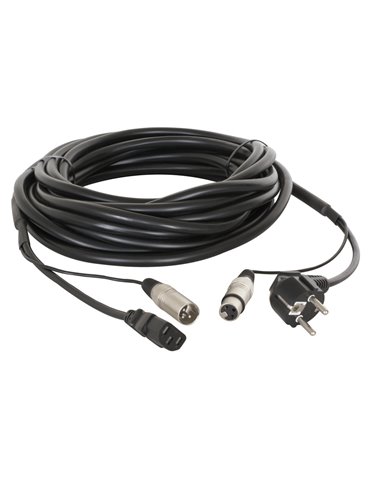 CX02-20 Audio Combi Cable Schuko - XLR F / IEC F - XLR M 20m 2