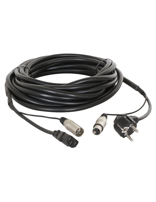 CX02-20 Audio Combi Cable Schuko - XLR F / IEC F - XLR M 20m