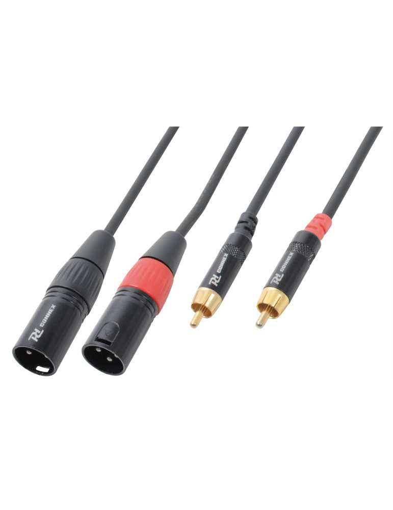 CX66-1 Cable de seÃƒÂ±al, 2 x Macho XLR a 2 x Macho RCA - 1.5m
