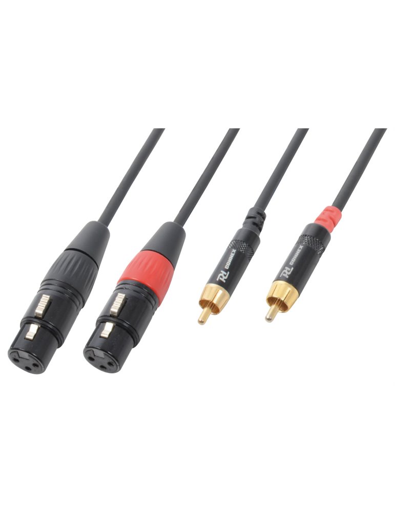 CX68-6 Cable 2xXLR Hembra-2xRCA Macho 6.0m