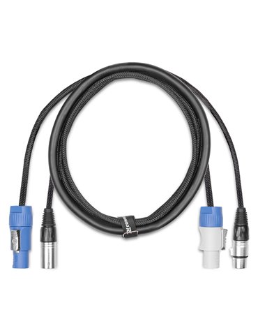CX05-1 Audio Combi Cable Alimentacion B - XLR F/ Alimentacion A - XLR M 1.5m