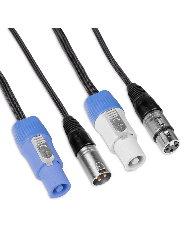 CX05-3 Audio Combi Cable Alimentacion B - XLR F/ Alimentacion A - XLR M 3m