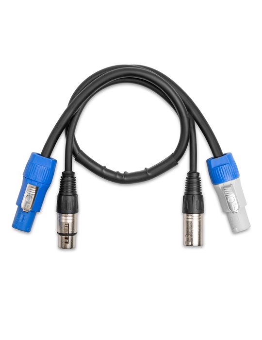 CX06-0.50 Ligero Combi Cable Alimentacion B - XLR M/ Alimentacion A - XLR F 0.50m