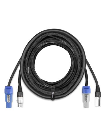 CX06-15 Ligero Combi Cable Alimentacion B - XLR M/ Alimentacion A - XLR F 15m 
