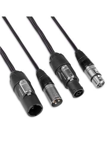 CX07-5 Combi Cable Powerconnector TR - XLR M / Powerconnector TR - XLR F 5m 2