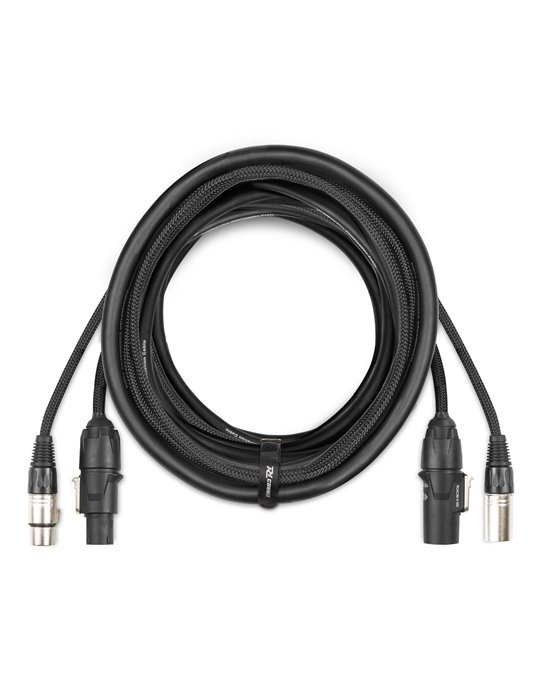 CX07-10 Combi Cable Powerconnector TR - XLR M / Powerconnector TR - XLR F 10m