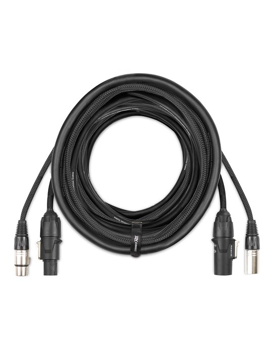CX07-15 Combi Cable Powerconnector TR - XLR M / Powerconnector TR - XLR F 15m