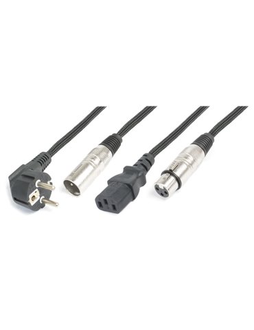 CX10-20 Ligero Combi Cable Shuko - XLR M / IEC F - XLR F 20m 