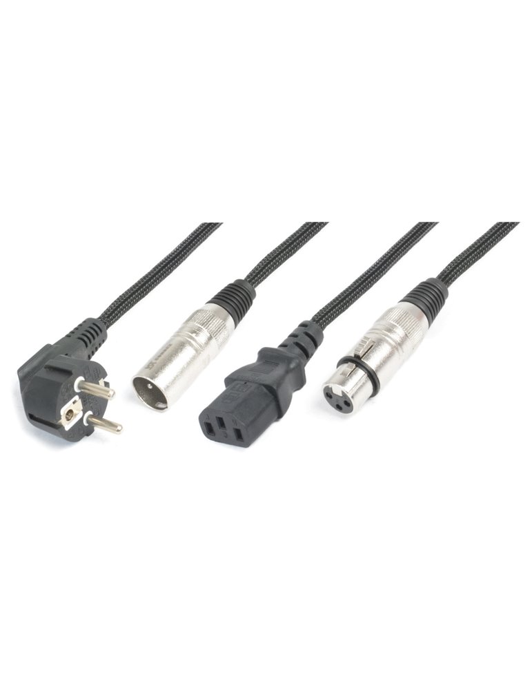 CX10-20 Ligero Combi Cable Shuko - XLR M / IEC F - XLR F 20m 