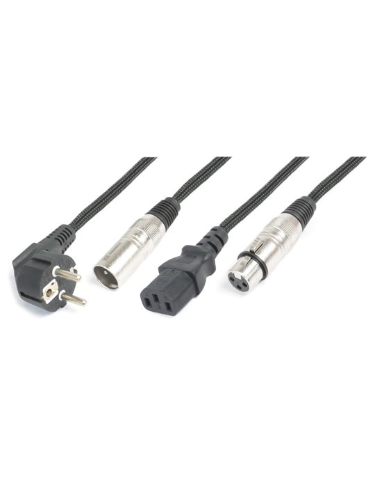 CX10-20 Ligero Combi Cable Shuko - XLR M / IEC F - XLR F 20m 