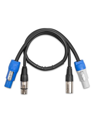 CX11-0.50 Combi Cable Alimentacion B - XLR M/ Alimentacion A - XLR F 0.50m