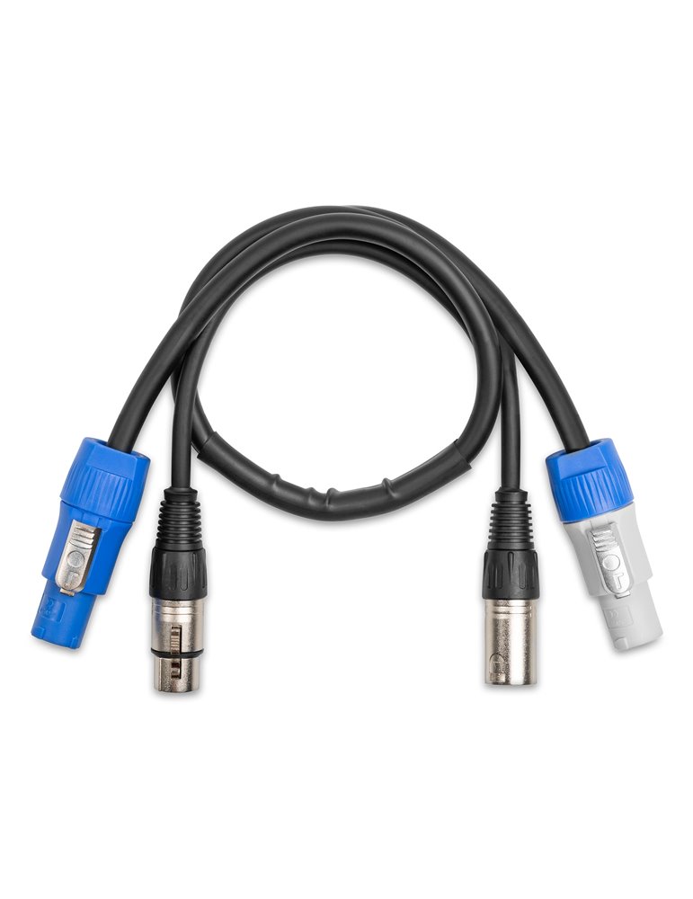 CX11-0.50 Combi Cable Alimentacion B - XLR M/ Alimentacion A - XLR F 0.50m