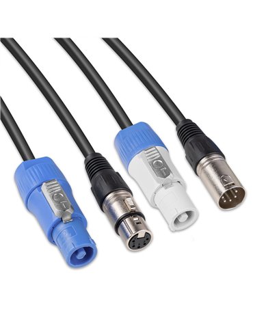 CX11-2 Combi Cable Alimentacion B - XLR M/ Alimentacion A - XLR F 2m 2