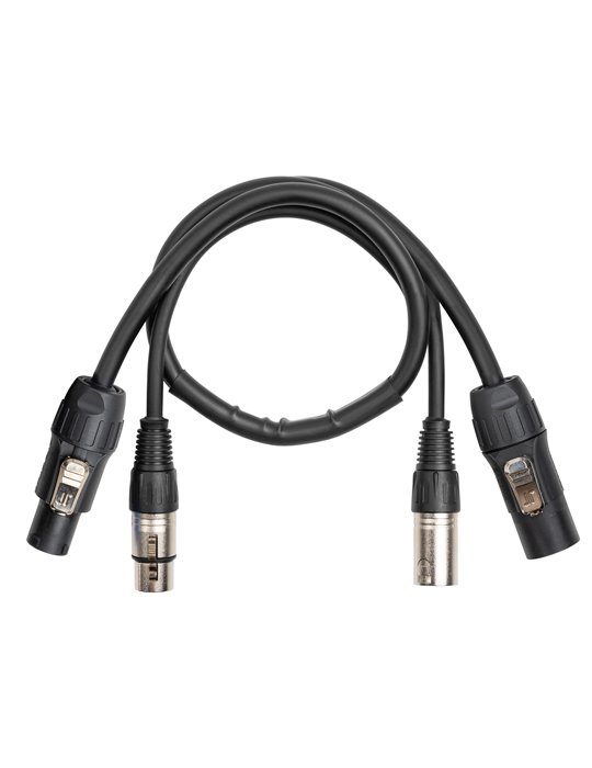 CX13-0.50 Combi Cable Powerconnector TR - XLR M / Powerconnector TR - XLR F 0.50m