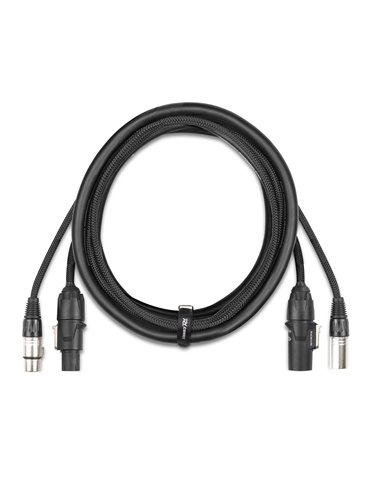 CX13-2 Combi Cable Powerconnector TR - XLR M / Powerconnector TR - XLR F 2m